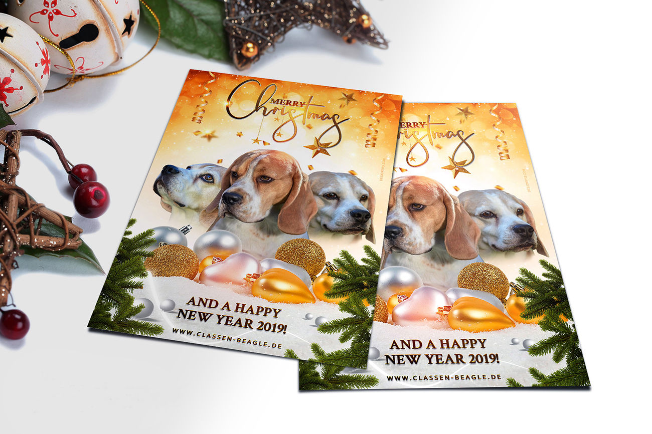 Custom Christmas cards for breeders