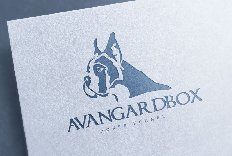 Avangardbox kennel Custom Boxer logo