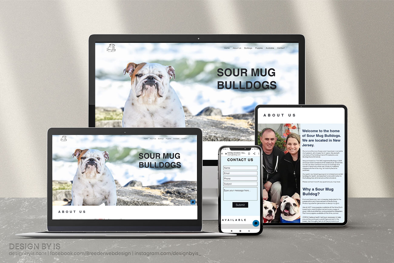 breeder website design, kennel website